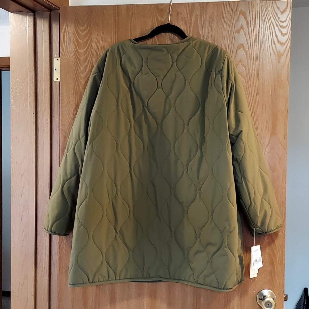 NWT UGG Koolaburra Olive Green Reversible Jacket XXL Ptp 27" Length 32" - Picture 3 of 7